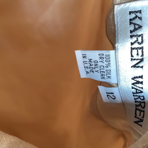 Karen Warren Silk Dress BEAUTIFUL sz 12 - Picture 5 of 10